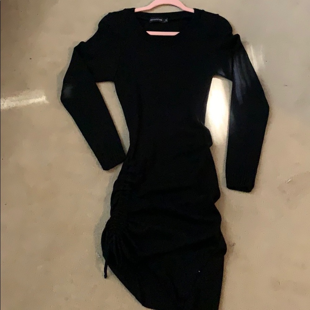Black fitted dress